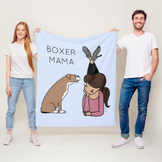 Personalisiert Boxer Mama Fleece Blanket