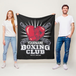 Personalisiert Boxgloves Fighter Champion Boxer Fleecedecke