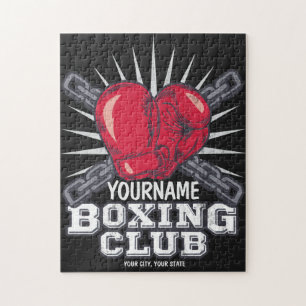 Personalisiert Boxgloves Fighter Champion Boxer Puzzle