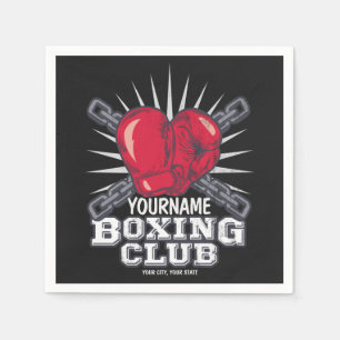 Personalisiert Boxgloves Fighter Champion Boxer Serviette