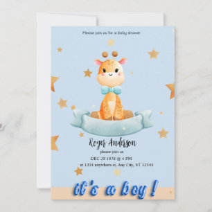 PERSONALISIERT BOY BABY SHOWER EINLADUNG