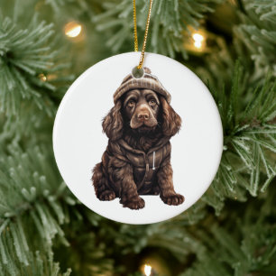 Personalisiert Boykin Spanel Dog Keramik Ornament