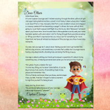 Personalisiert Boys Brave Printable Superhero Lett