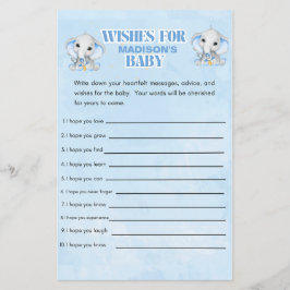 Personalisiert Boys Elephant Baby Showspiel