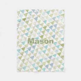 Personalisiert Boy's Room Modernes Teepee Muster Fleecedecke