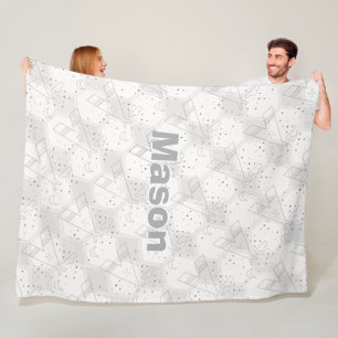 Personalisiert Boy's Room Tepee Geometric Muster Fleecedecke