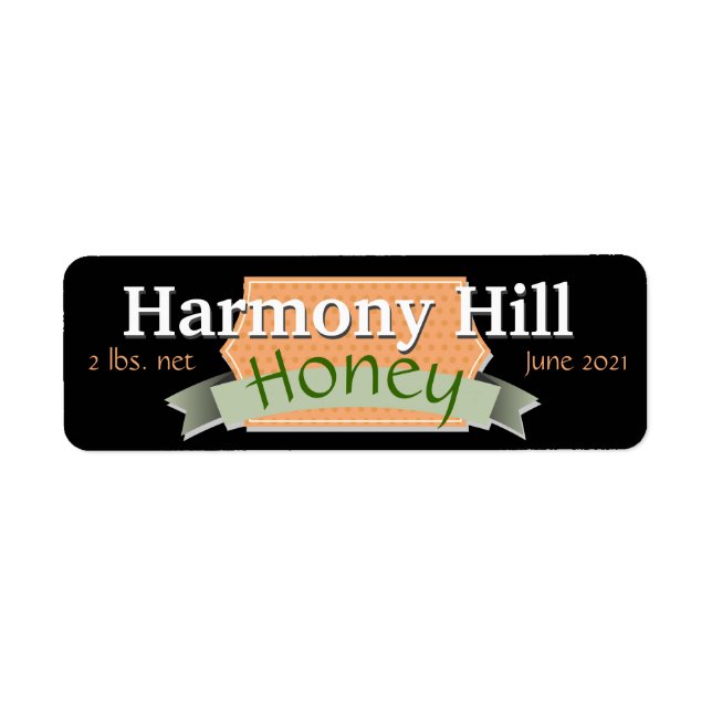 Personalisiert Brand Honey Jar (Vorne)