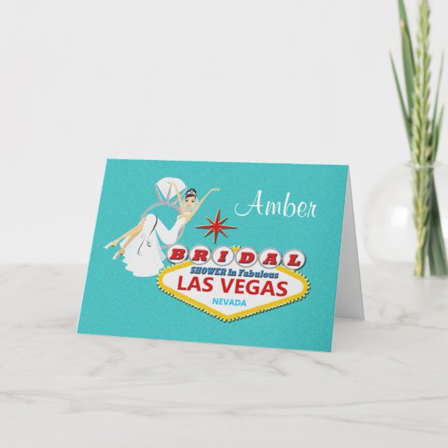 Personalisiert BRAUTPARTY Las Vegas Card Einladung (Vorderseite)