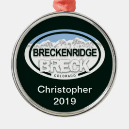 Personalisiert Breckenridge Colorado Rocky Mountai Ornament Aus Metall