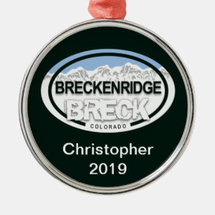 Personalisiert Breckenridge Colorado Rocky Mountai Ornament Aus Metall