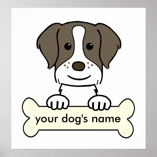 Personalisiert Bretagne Spaniel Poster (Vorne)