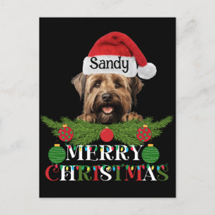 Personalisiert Briard Dog Frohe Weihnachten