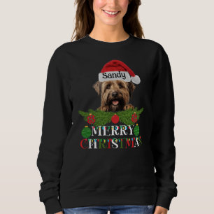 Personalisiert Briard Dog Frohe Weihnachten Sweatshirt