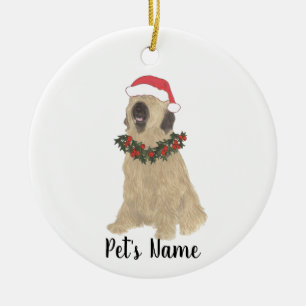 Personalisiert Briard Keramik Ornament
