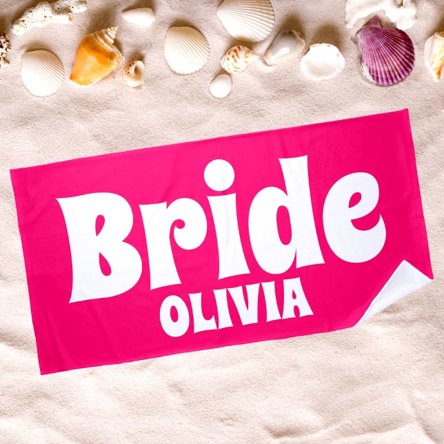Personalisiert Bride Bachelorette Strandtuch (Von Creator hochgeladen)