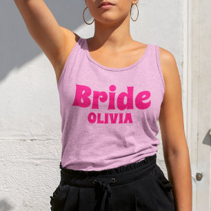 Personalisiert Bride Bachelorette Tank Top