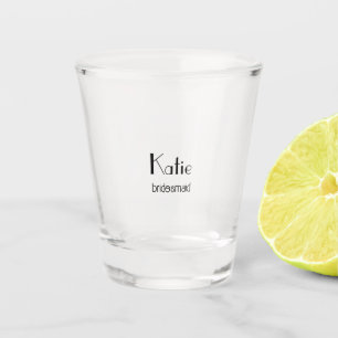 Personalisiert Bride & Bridesmaid Schnapsglas