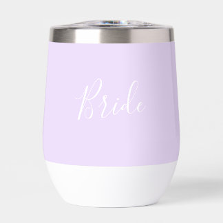 Personalisiert Bride Lila Script Simple Wedding
