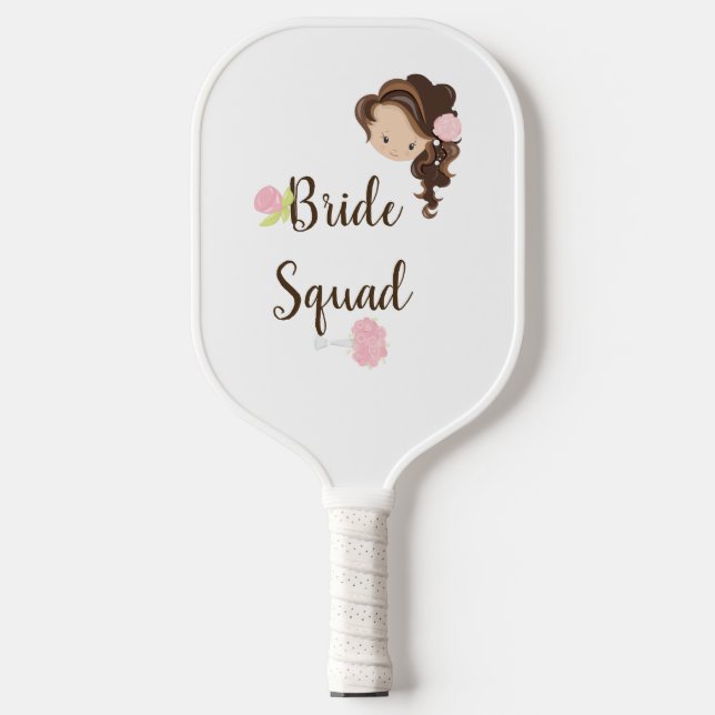 Personalisiert Bride Squad Sporty Pickleball Schläger (Vorderseite)