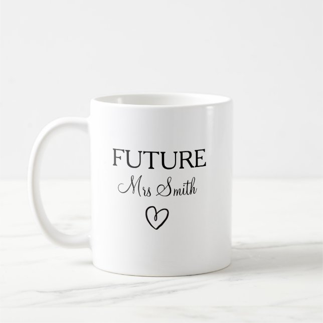 Personalisiert Bride Tasse sein, bald Tasse sein (Links)