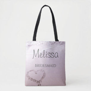 Personalisiert Bridesmaid Beach Tote Bag