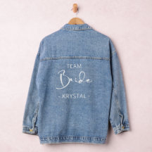 Personalisiert Bridesmaid Denim