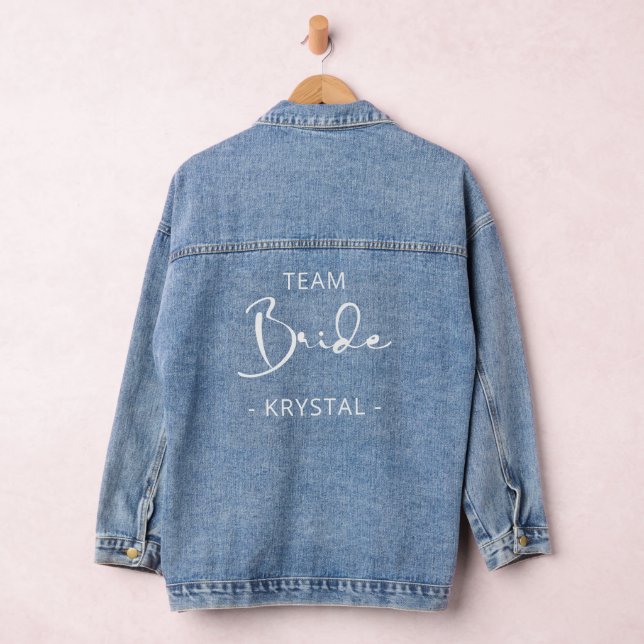 Personalisiert Bridesmaid Denim Jeansjacke (Hangar)