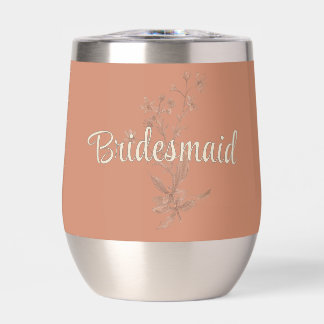 Personalisiert Bridesmaid Rustic Boho Wildblumen