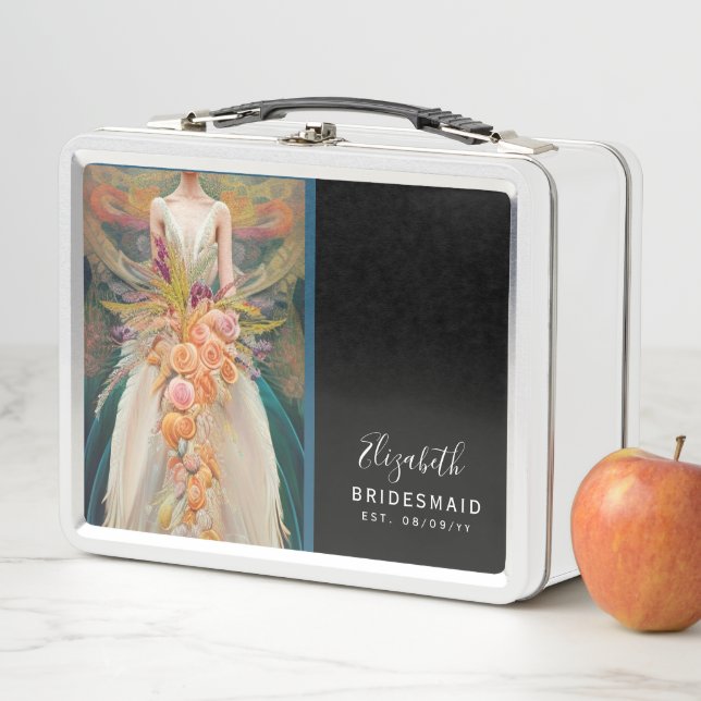 Personalisiert Bridesmaid Vorschlag Box - Bridge Metall Brotdose (Beispiel)