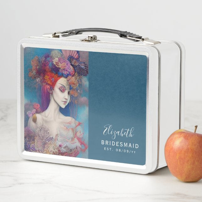 Personalisiert Bridesmaid Vorschlag Box - Bridge Metall Brotdose (Beispiel)