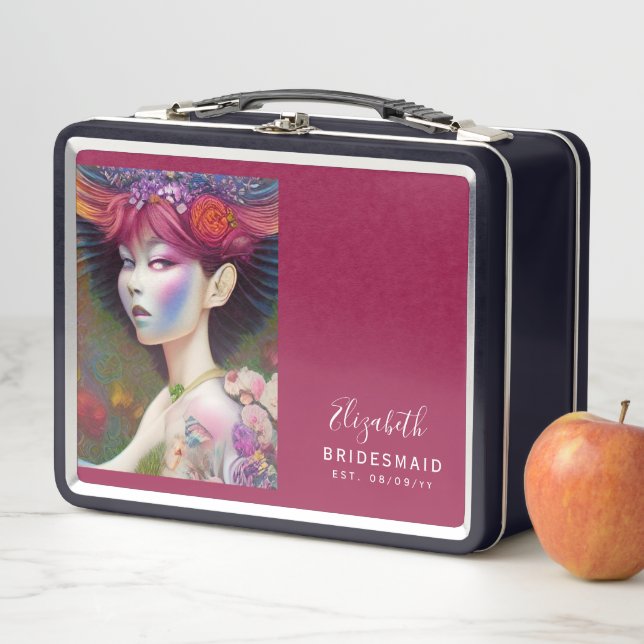 Personalisiert Bridesmaid Vorschlag Box Witchy Metall Brotdose (Beispiel)