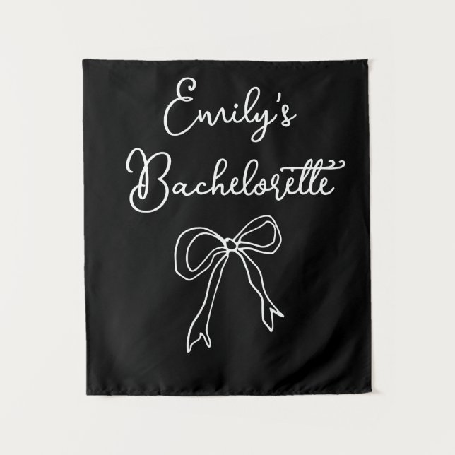 Personalisiert Bridge Name Bachelorette Foto Stand Wandteppich (Vorderseite)