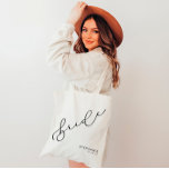 Personalisiert Bridge Niedlich Script Tote Bag Tragetasche<br><div class="desc">Jeden Tag fügen wir neue Designs hinzu!</div>