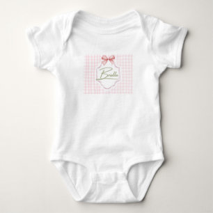 Personalisiert Brielle Baby Girl Kinderzimmer Bow& Strampler