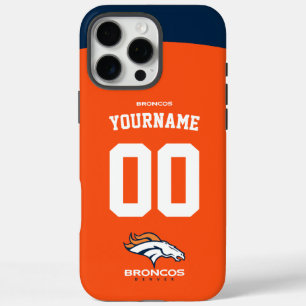 Personalisiert Broncos Jersey American Football iPhone 16 Pro Max Hülle