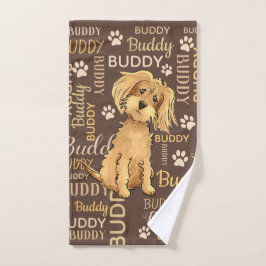 Personalisiert Brown Dog Handtuch