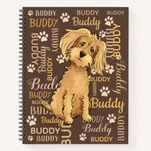 Personalisiert Brown Dog Journal-Notebook Notizbuch