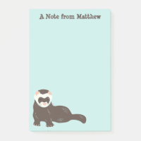 Personalisiert Brown Ferret Minze Green