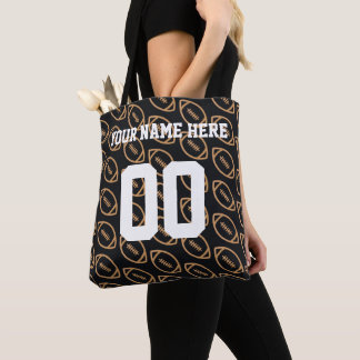 Personalisiert-Brown Football-Sporttasche