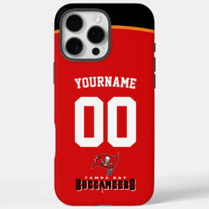 Personalisiert Buccaneers Jersey American Football iPhone 16 Pro Max Hülle