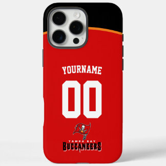 Personalisiert Buccaneers Jersey American Football iPhone 16 Pro Max Hülle