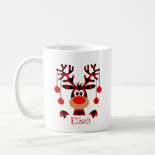 Personalisiert Buffalo Red Reindeer Kaffeetasse