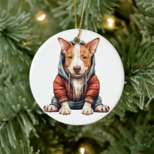 Personalisiert Bull Terrier Dog Keramik Ornament