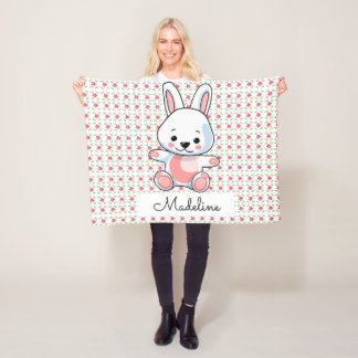 Personalisiert Bunny Fleecedecke