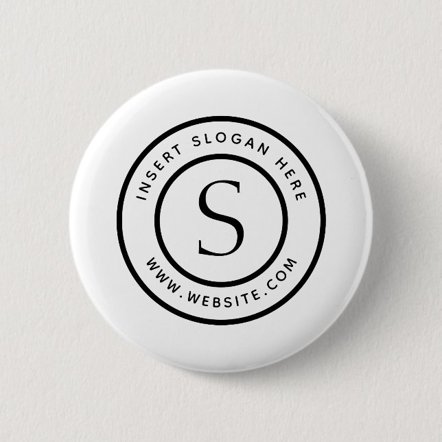 Personalisiert-Business-Monogramm Button (Vorderseite)