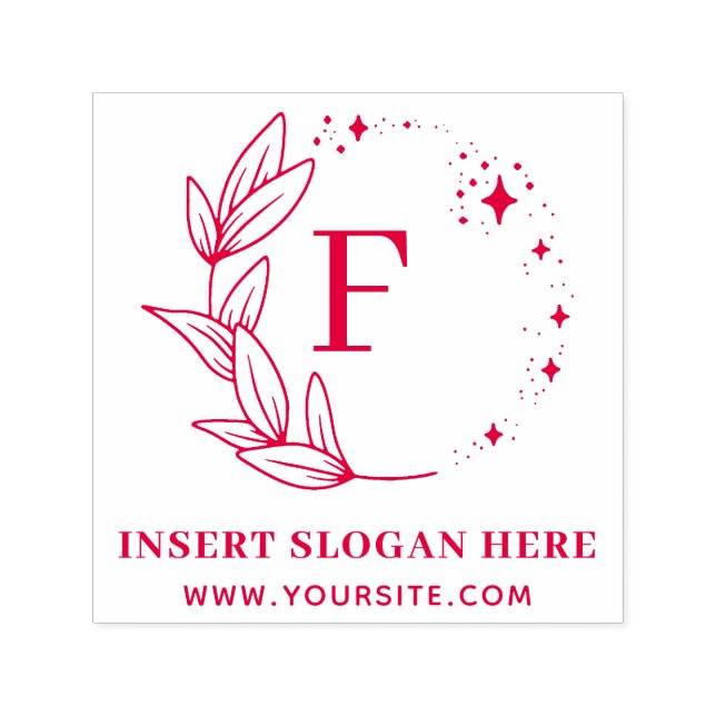 Personalisiert-Business-Monogramm Permastempel (Design)