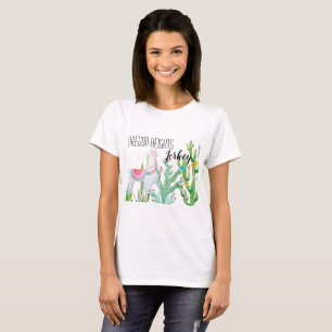 Personalisiert Business T - Shirt Boho Llama Bohem