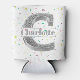 Personalisiert C Erste Silver Monogramm Ihr Name Dosenkühler