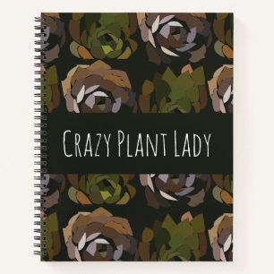 Personalisiert Cactus Botanical Notizbuch
