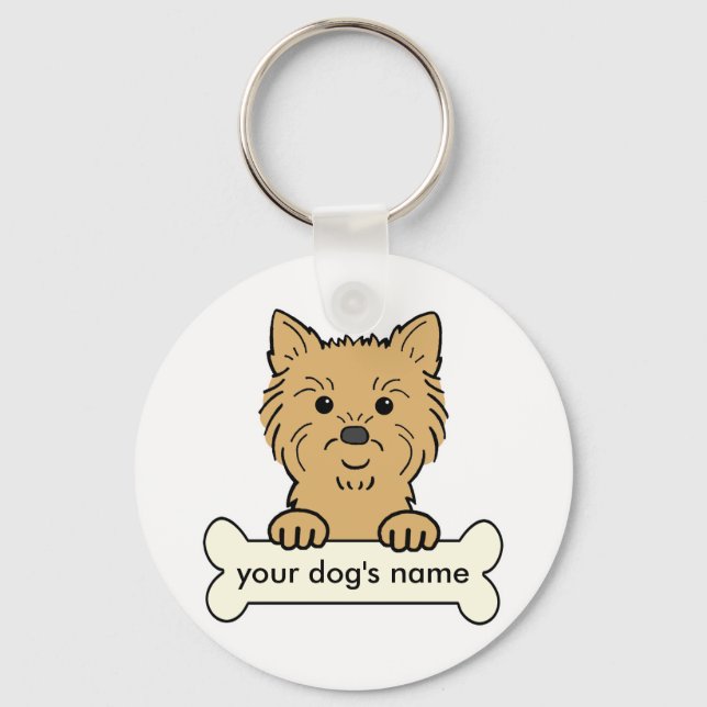 Personalisiert Cairn Terrier Schlüsselanhänger (Vorderseite)